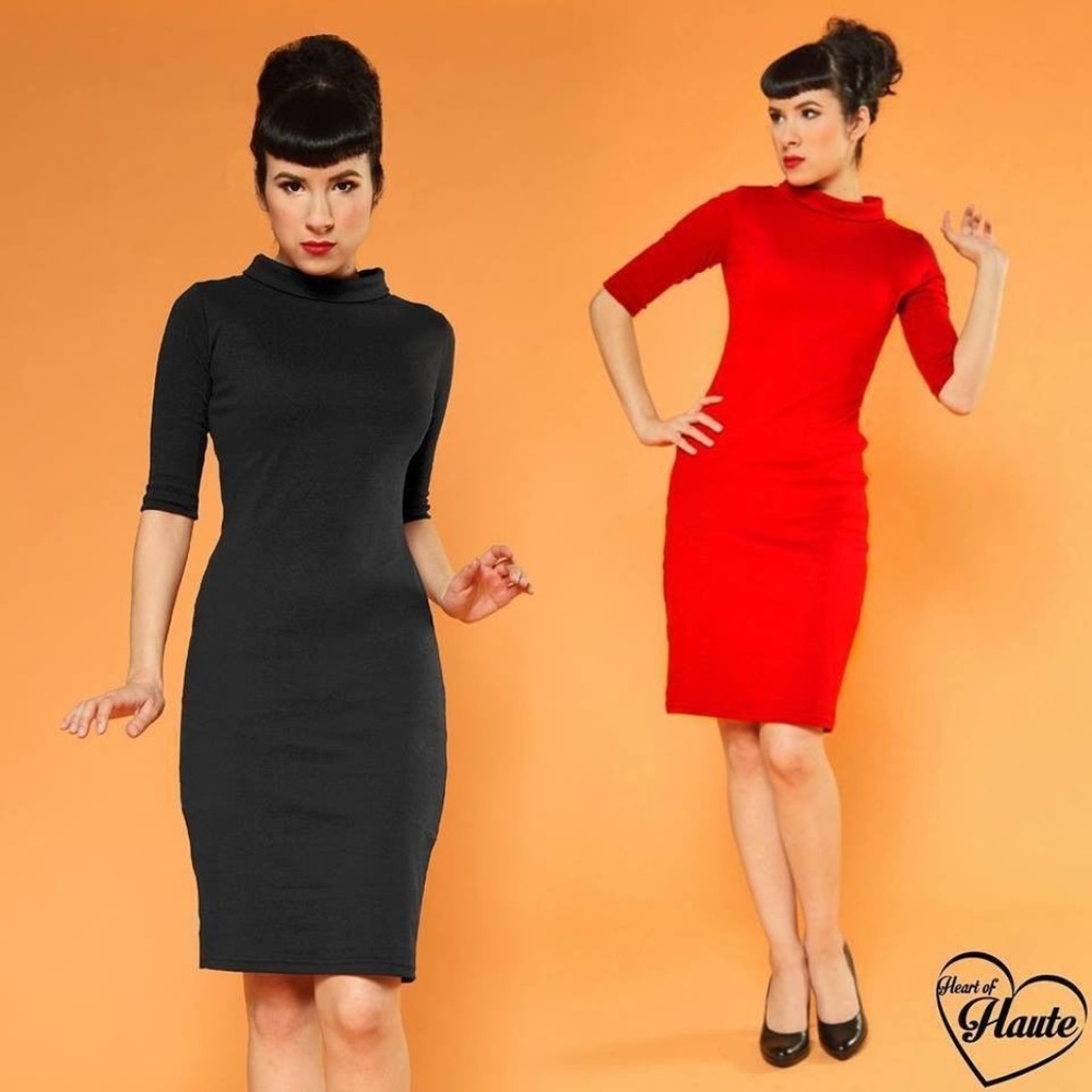 NWT Heartbreaker Super Spy Rockabilly Pencil Dress